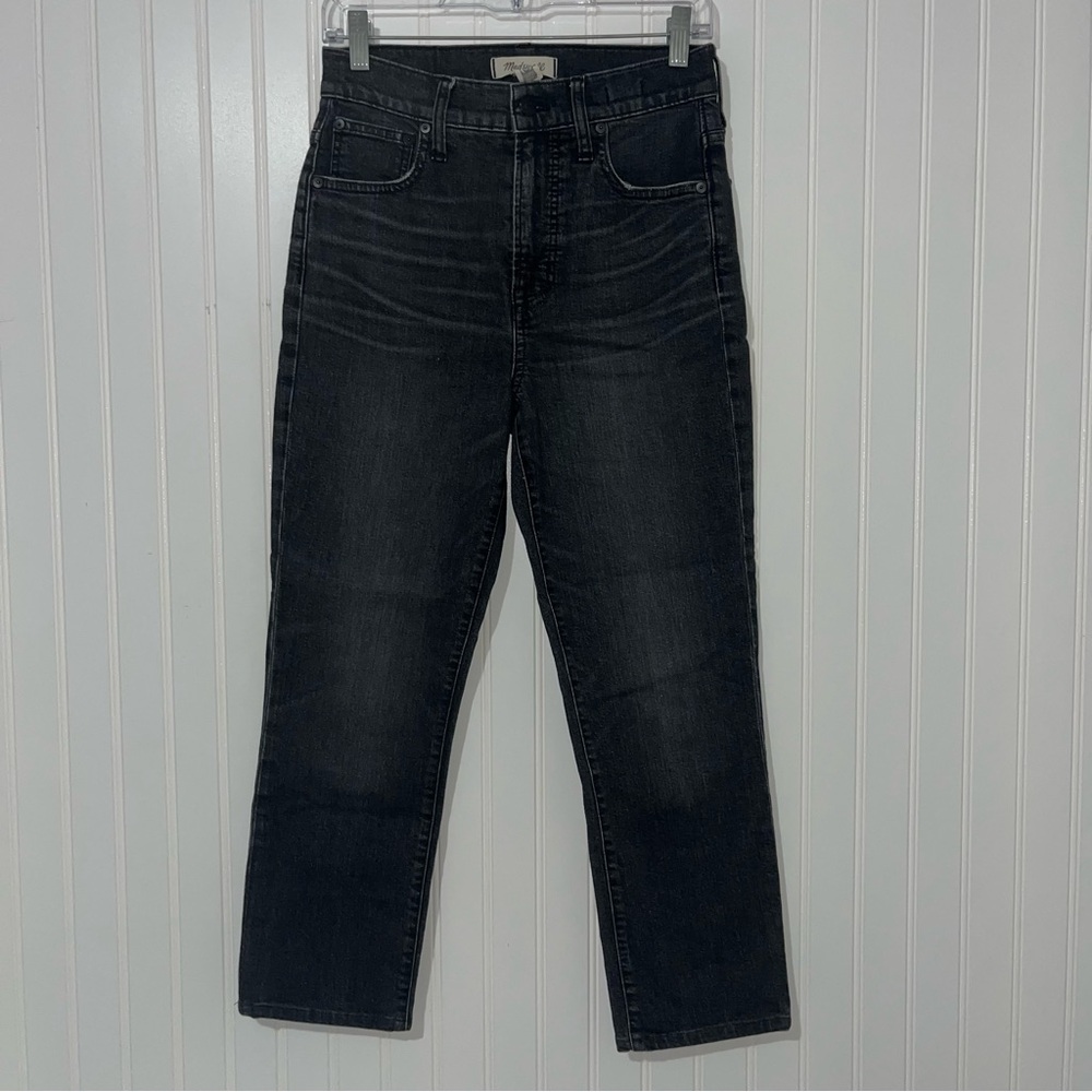Madewell the perfect vintage crop jean size 26 light grey
